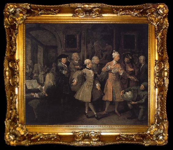 framed  William Hogarth Conference organized by the return of a prodigal, ta009-2